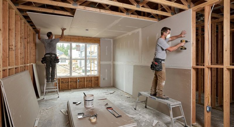 Bedroom Drywall Installation in Conroe, TX